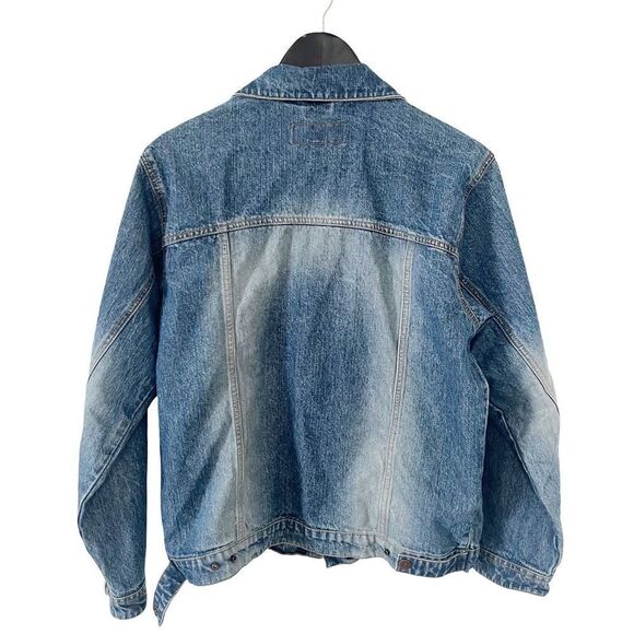 Vintage Medium Wash Zip & Snap Classic Denim Jean Jacket - Picture 3 of 10